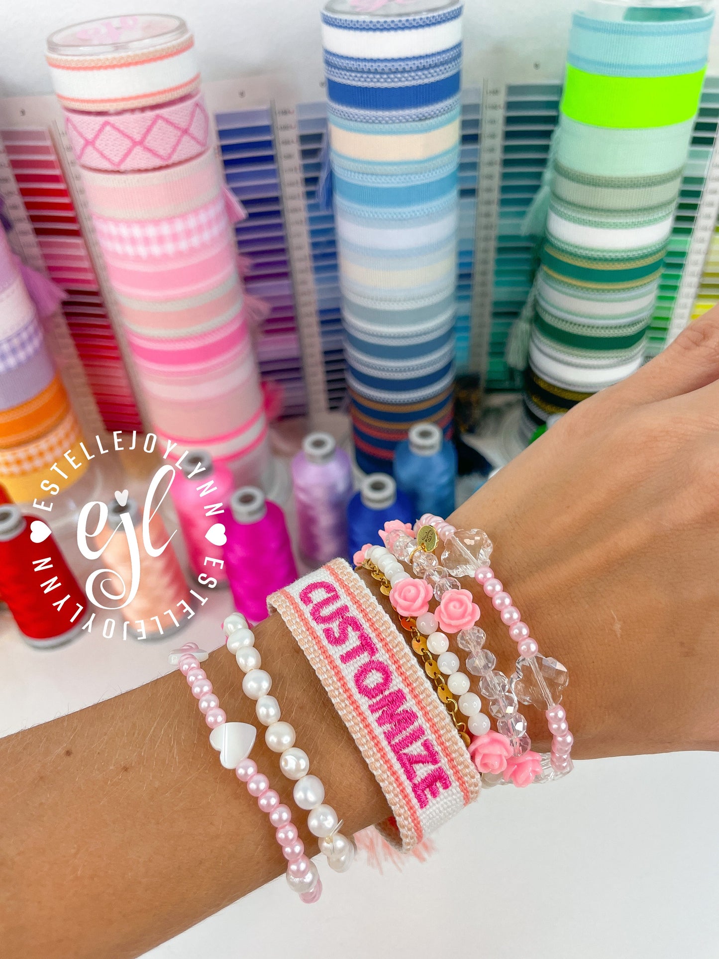 CUSTOM AVIATION BRACELETS / Personalized Bracelet / Choose a Bracelet, Thread & Lettering || EMBROIDERED BRACELET || Woven Friendship